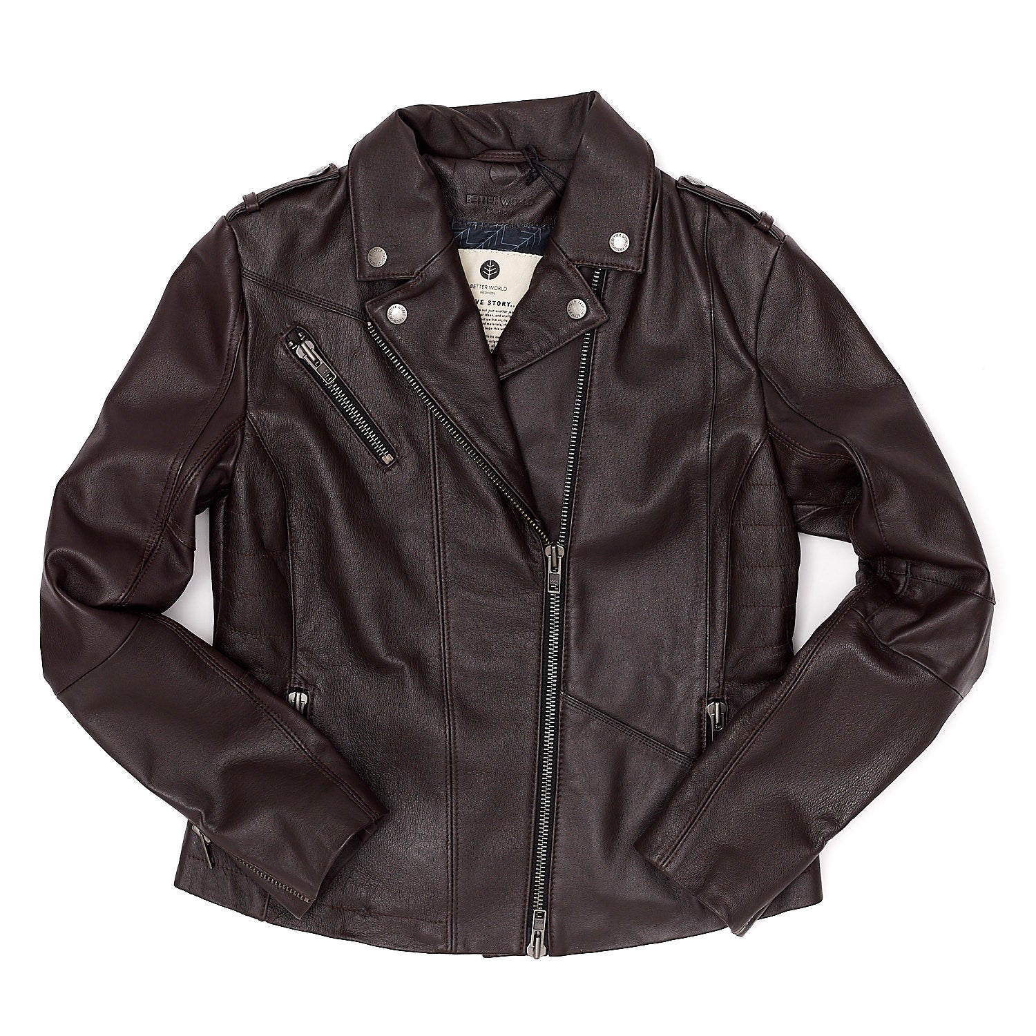 即納】RADIANT select Fake leather blouson | 韓国ファッション